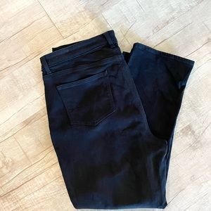 Talbots Women's High Waist Straight Leg Curvy Jeans in Black Size 16P